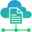 Cloud and document icon representing data integration