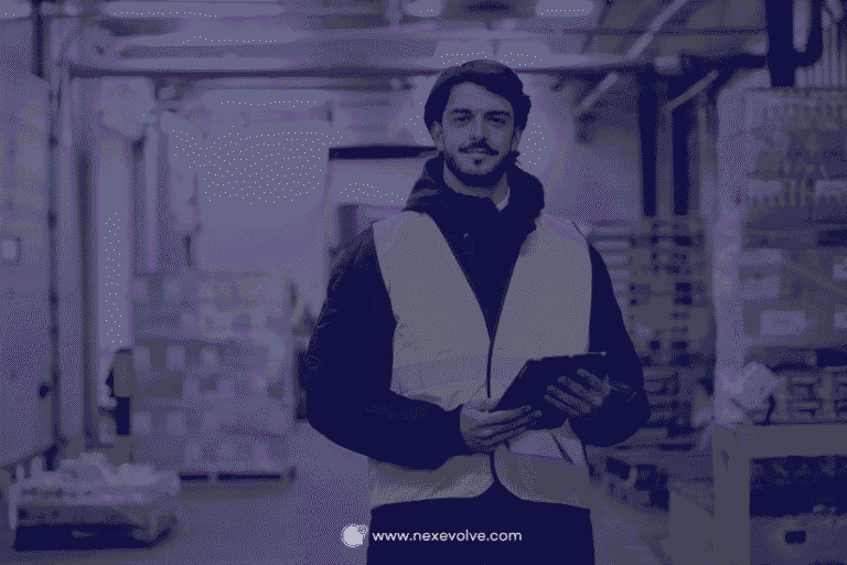 Worker Standing in a warehouse