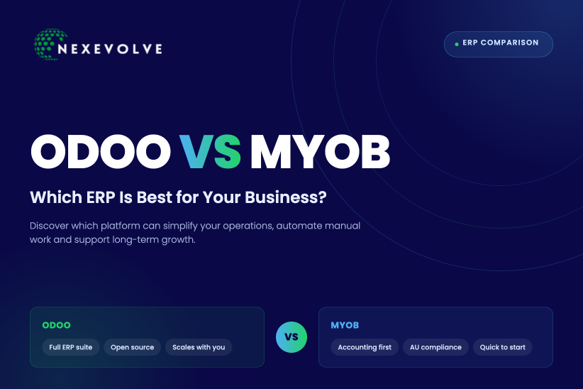 Odoo vs MYOB: Which ERP Is Best for Your Business?